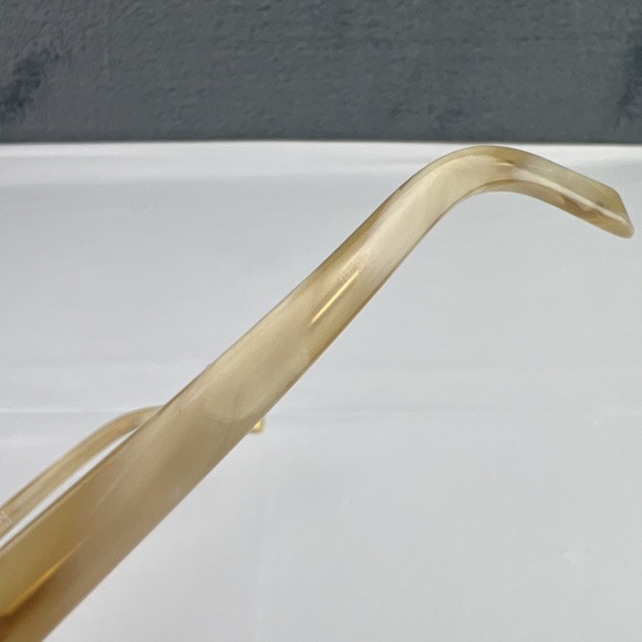 ANNE KLEIN AK9081 485 Eyeglasses Frame Only Half Rim 50-17-135 Gold/Ivory White - Picture 11 of 16